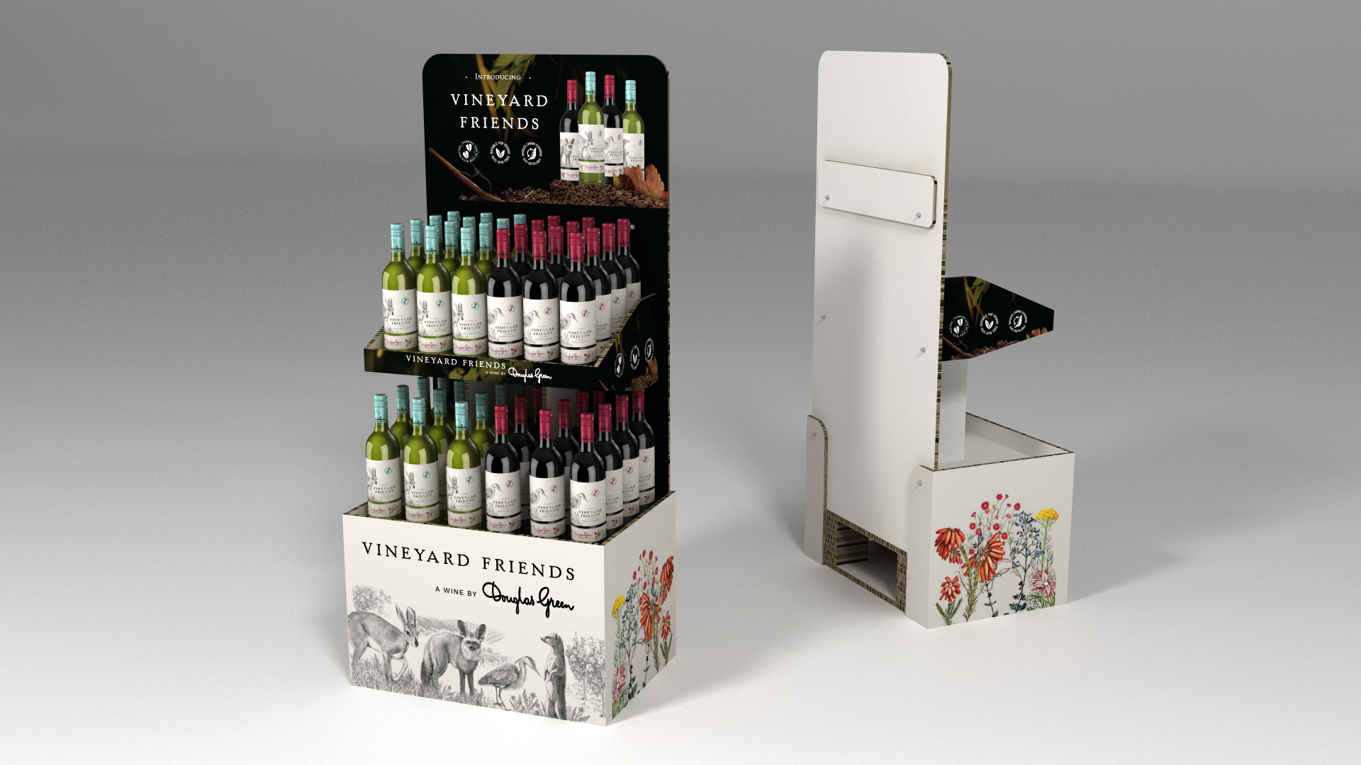 DGB Vineyard Friends Pallet Display