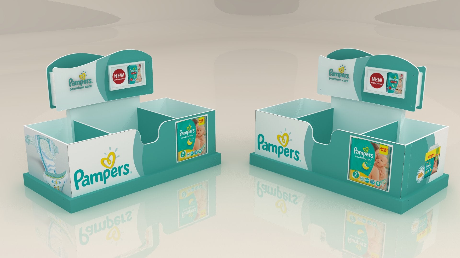 P&G Pampers Dump Bin
