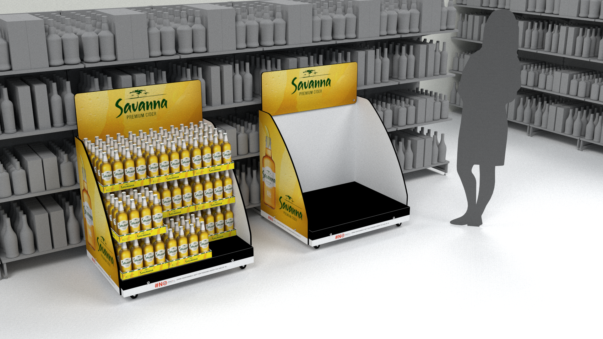 Savanna Case Stacker Display Unit