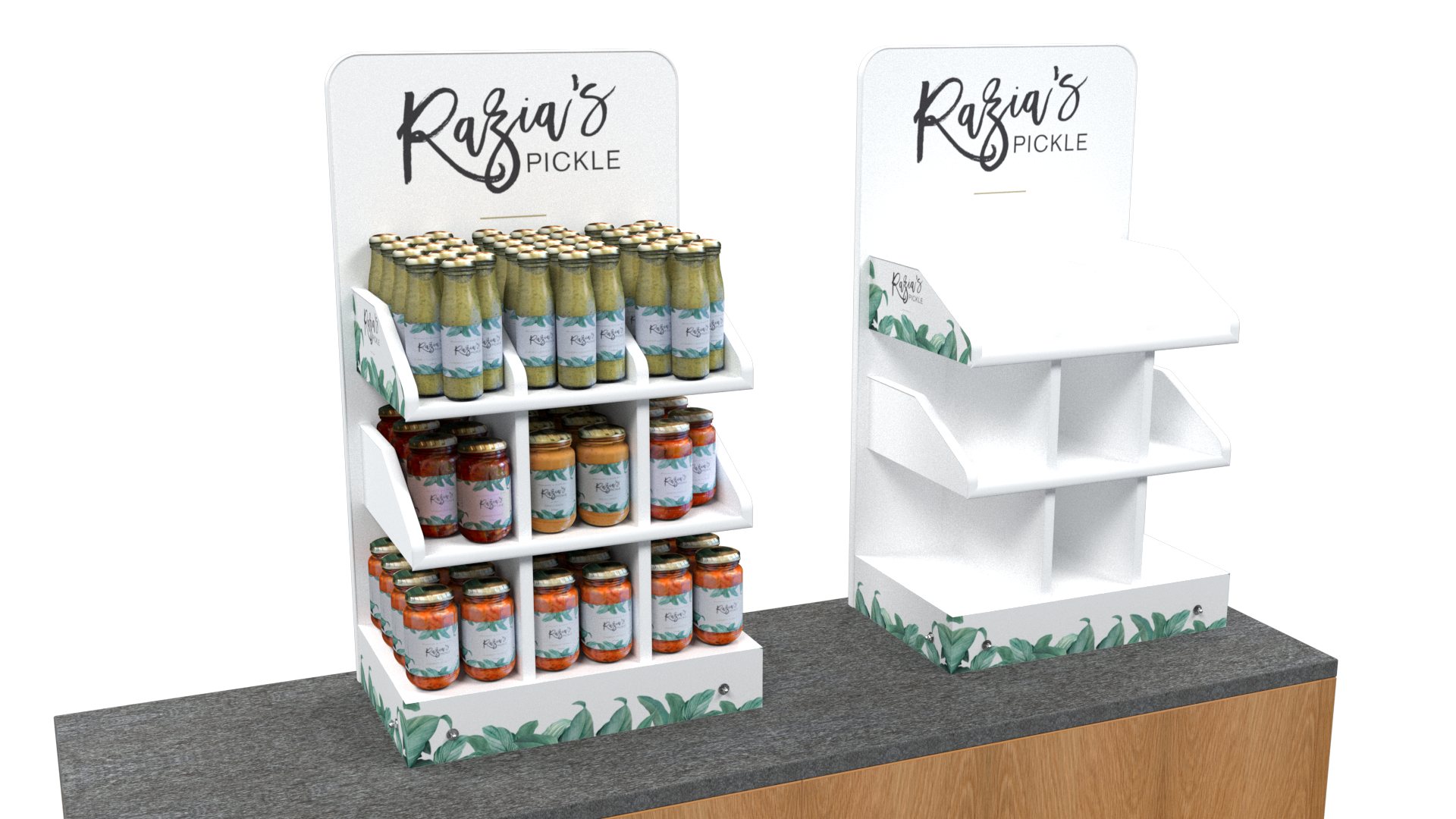 Razias Pickle Point of Purchase CDU