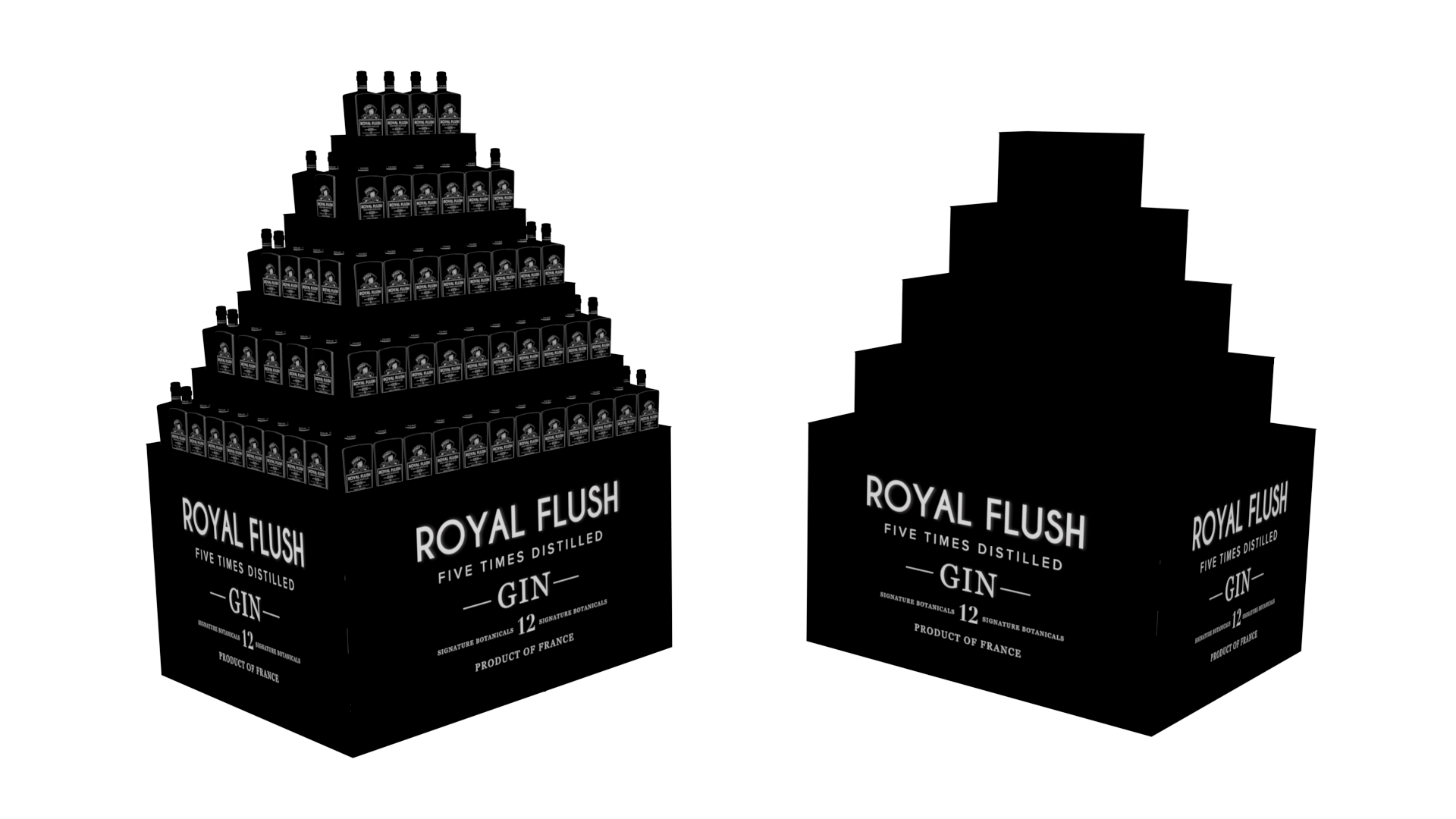 Blue Sky Royal Flush Xmas Display